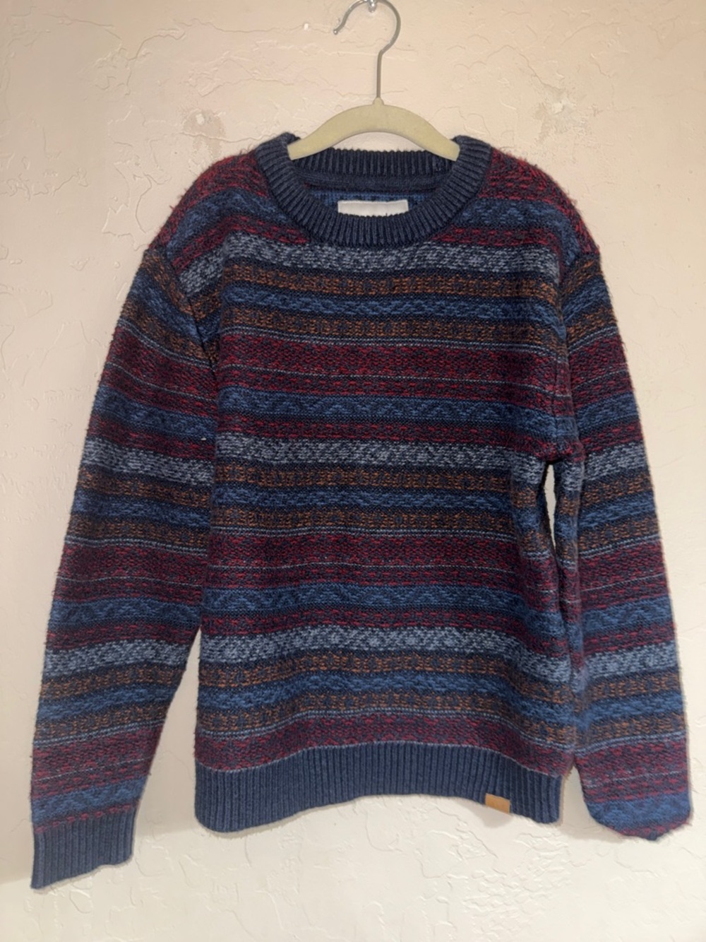 abercrombie kids Fair Isle striped pullover sweater kids size 9/10